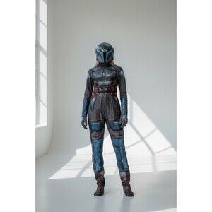 Star Wars Bo-Katan Mandalorian Costume Jumpsuit w/Hood  Size M